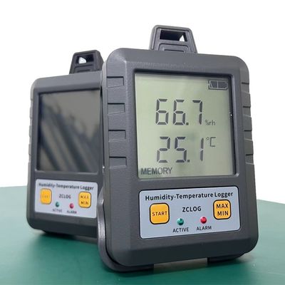 Фармацевтическая промышленность WIFI LCD дисплей Регистратор данных о температуре и влажности с датчиком 97 * 72 * 31 мм