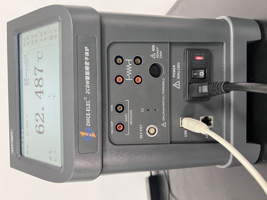 Поддерживаемый OEM портативный 33-350 градусов сенсорный экран температурный габарит калибровка ванны калибровка сухих скважин блок калибровщик